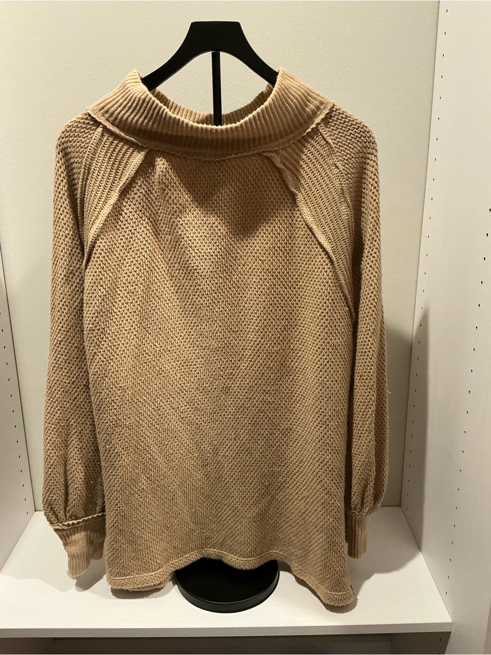 We The Free Sandstone Funnel Neck Knit Sweater